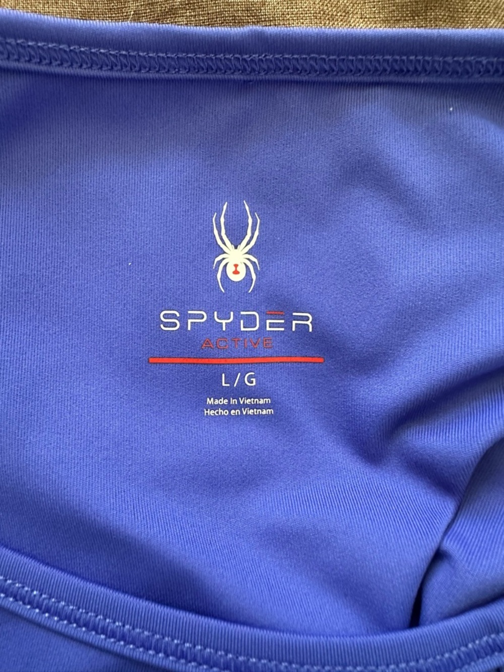 Spyder Women’s Short Sleeve Athletic Tee in Royal Blue - Picture 3 of 3